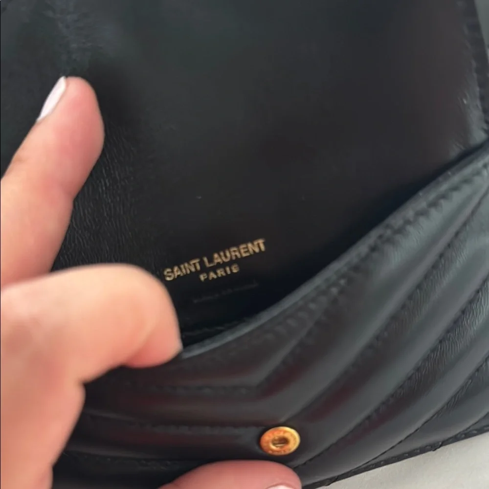 CASSANDRE MATELASSÉ FRAGMENTS FLAP CARD CASE - YSL - Lambskin - Picture 4 of 6